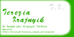 terezia krajnyik business card